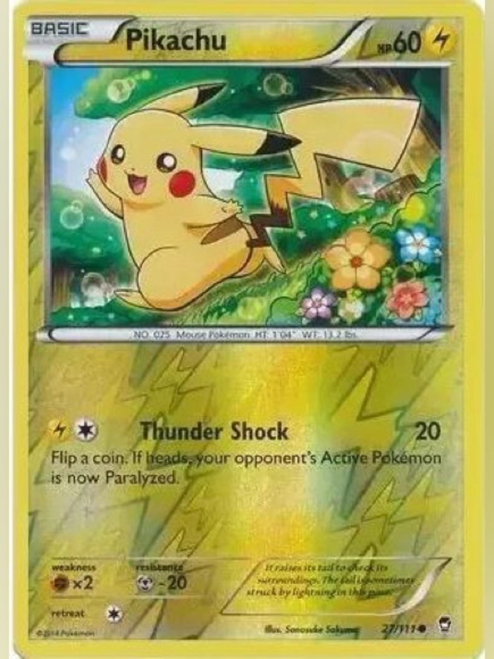 Pikachu 27/111 Reverse Holo